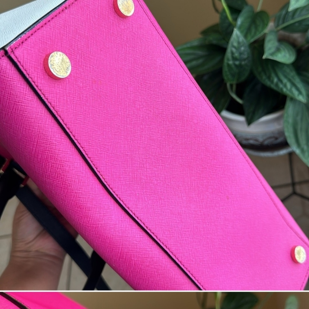 Michael Kors Pink and White Women's Bag - Picture 3 of 4